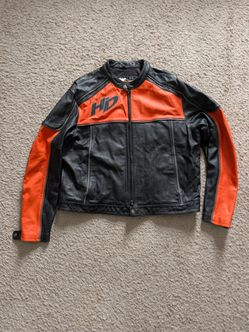 Vintage Y2K Harley-Davidson Leather Jacket Mens 2XL NOS NWOT 97048-02VM Black