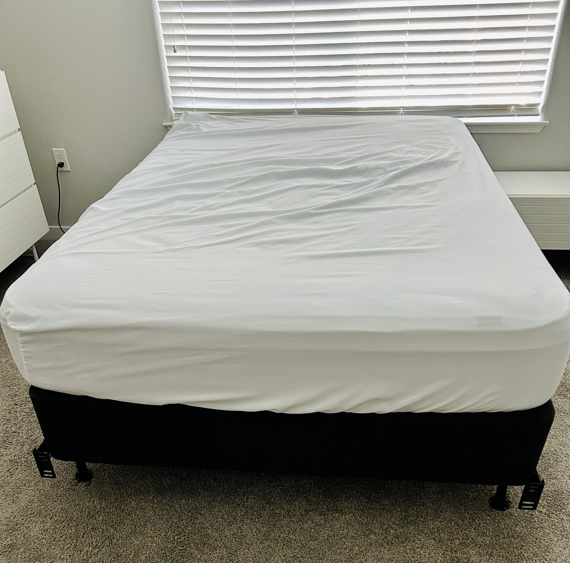Full Size Bed  W/ Box Spring & Frame