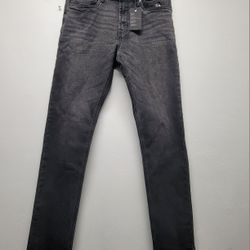 NWT Men's Forever 21 Black Denim Skinny Jeans Size 32