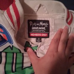Rick and Morty jacket, Members Only, rare, collectible, Adult Swim

