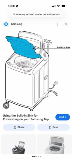 Top load Samsung washer and dryer