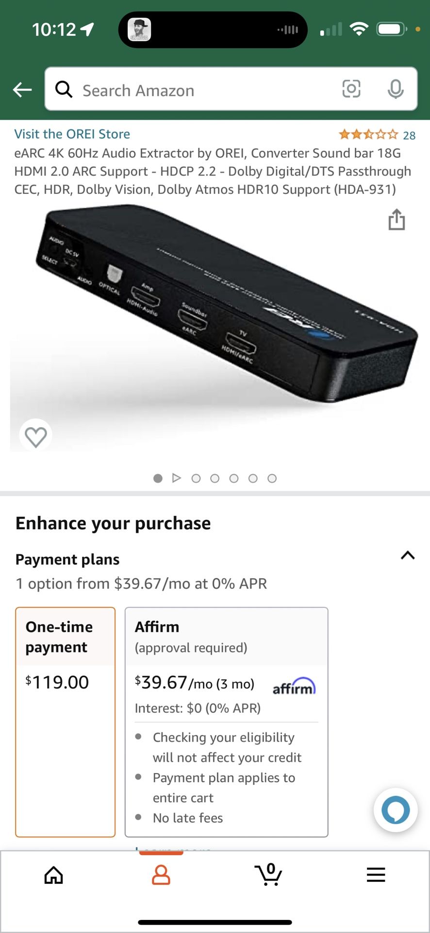 Dual HDMI eARC & Audio Extractor