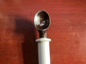 Vintage Ice Cream Scoop with Plastic Handle - Metal Scoop