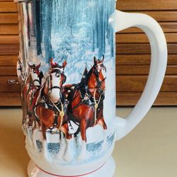 Budweiser 2007 Holiday Ceramic Stein "Winter's Calm"