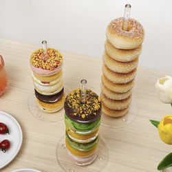 Clear Acrylic Bagel Donut Stand