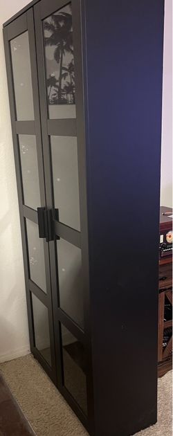 75x32x14 glass shelf book shelf