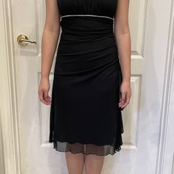 Short Black Prom/formal Dress/ Dressy Dress