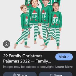 Matching family elf Pjs 