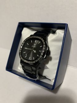 Invicta Montres Prestige 40mm Men’s Black Tone Watch Black Dial With Stones