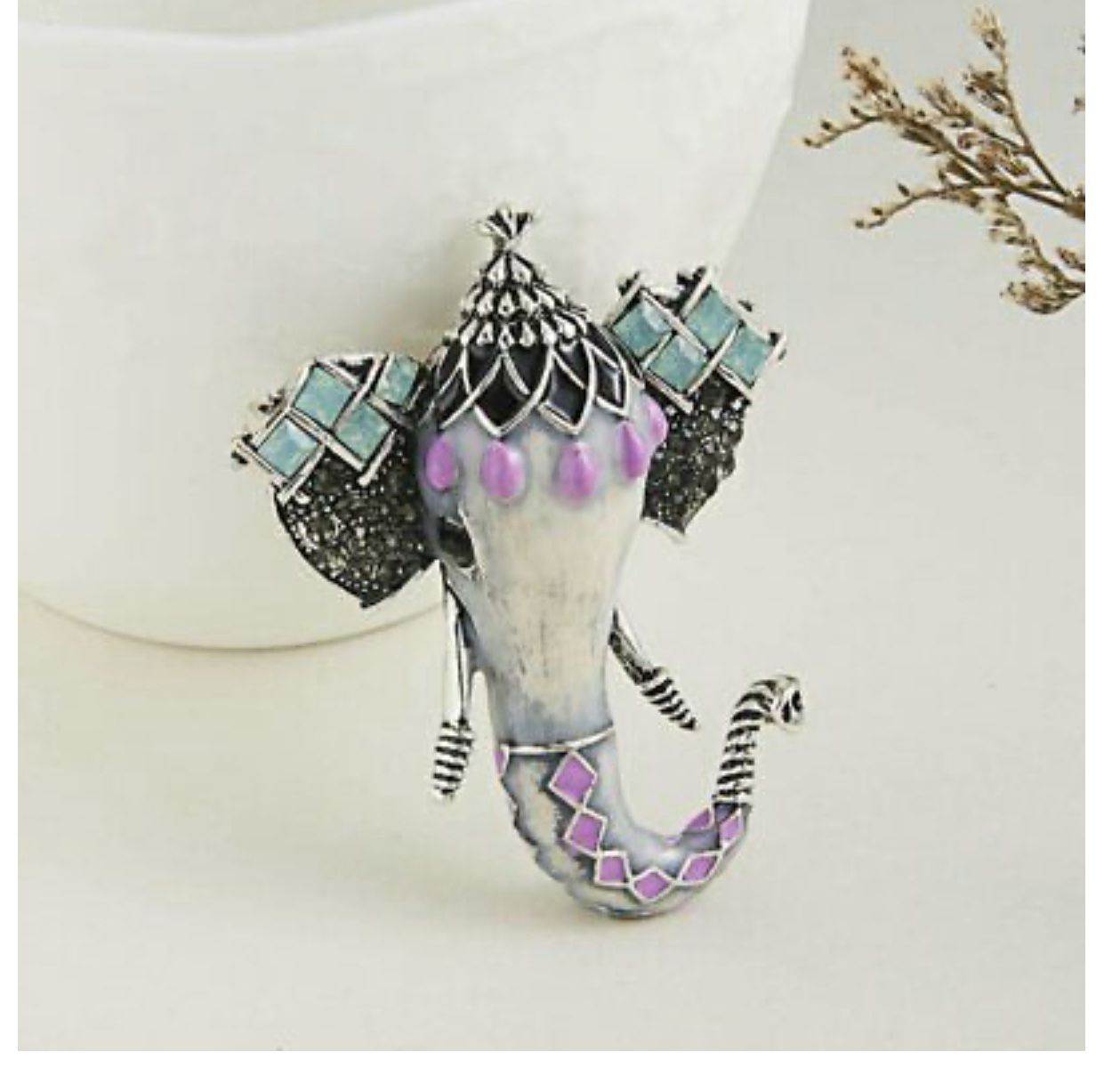 Elephant brooch