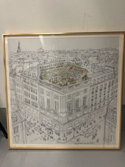 Hermès-Sellier Paris Framed Art Print