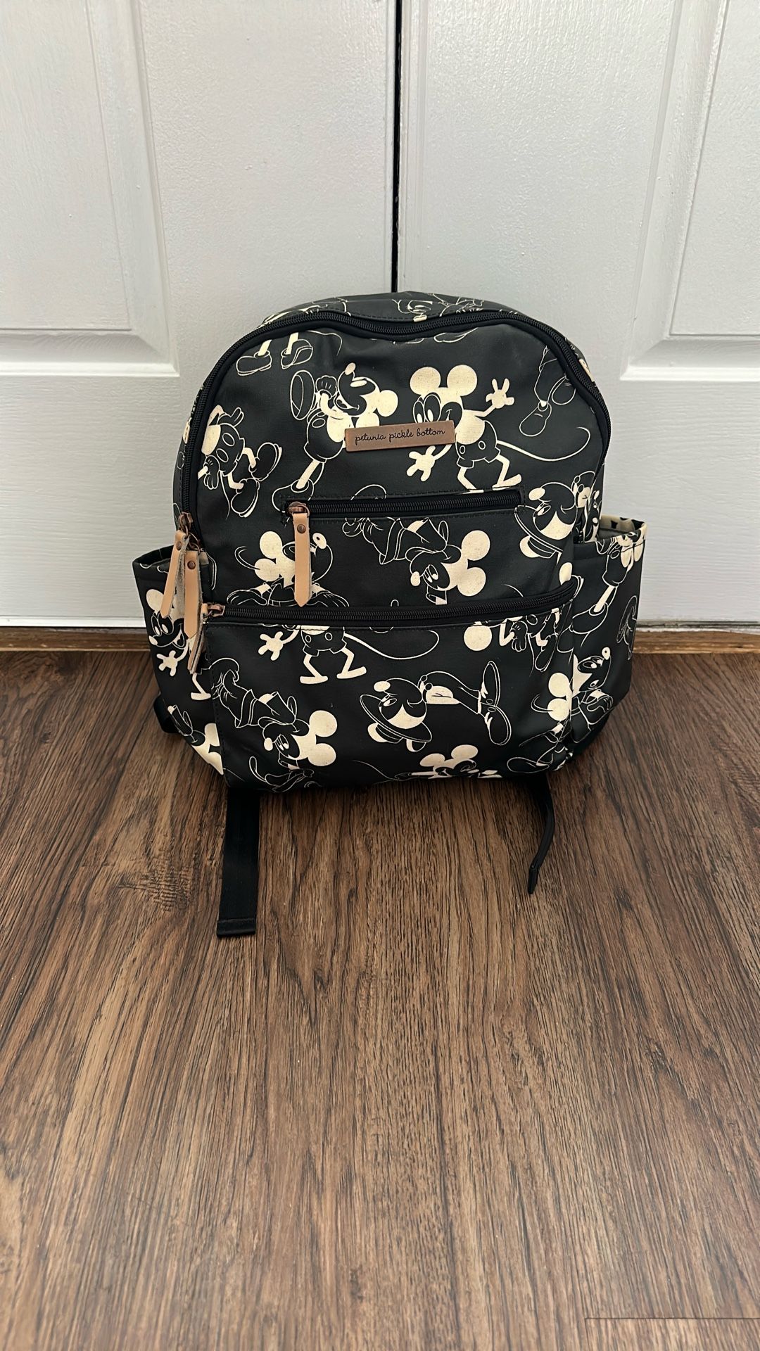 Petunia Pickle Bottom Mickey Mouse Disney Diaper Bag Black & White