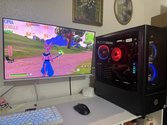 Black Gaming Pc Computer Desktop RTX 3060 / i7-10700F