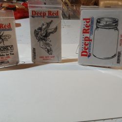 Deep Red Cling Stamps