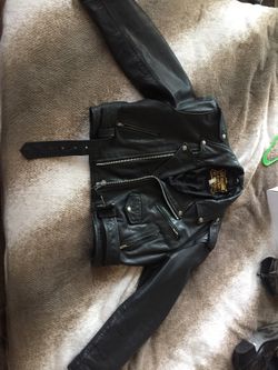 Genuine leather jacket by manzoor