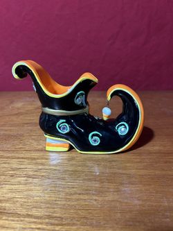 Harry & David Halloween Witch's Shoe Votive Holder.