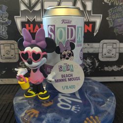 Funko Soda! Disney - Beach Minnie Mouse 1/8,400 Limited Funko Shop Exclusive 