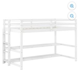 Grey twin bed frame
