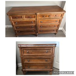 Beautiful Traditional Large Dresser and Nightstand w/USB Port by American Signature