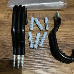Heavy duty garage storage hooks! Quantity six. New