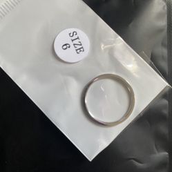 Stainless Steel Thin Band Ring