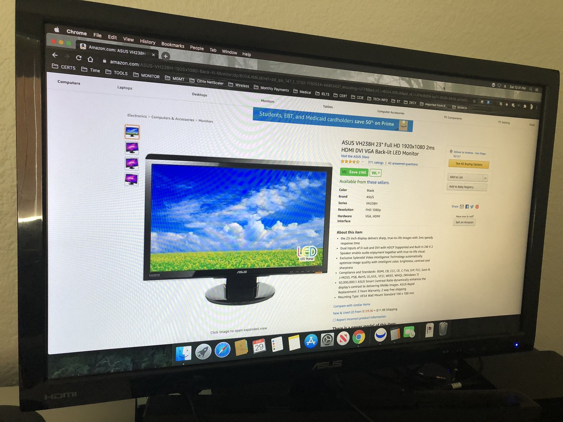 ASUS VH238H 23" Full HD 1920x1080