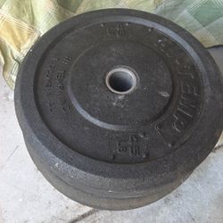 4 Bumper Plates 45LBS Each 