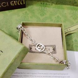 GUCCI Skeleton 925 Silver Couple's Bracelet