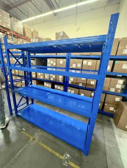 Heavy-Duty 4-Tier Metal Storage Rack / Industrial Shelving Unit (6.56ft)