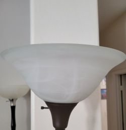 Glass Top Shade For Floor Lamp With Spin Lock