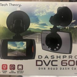 New in Box - Dashpro DVC 600 Car DVR Road Dash Camera Tech Theory DVC 600 is an affordable Dash Pro DVR Road Dash Cam with a 2.4-inch screen and night