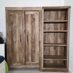 Tall Bookshelf and dresser set
