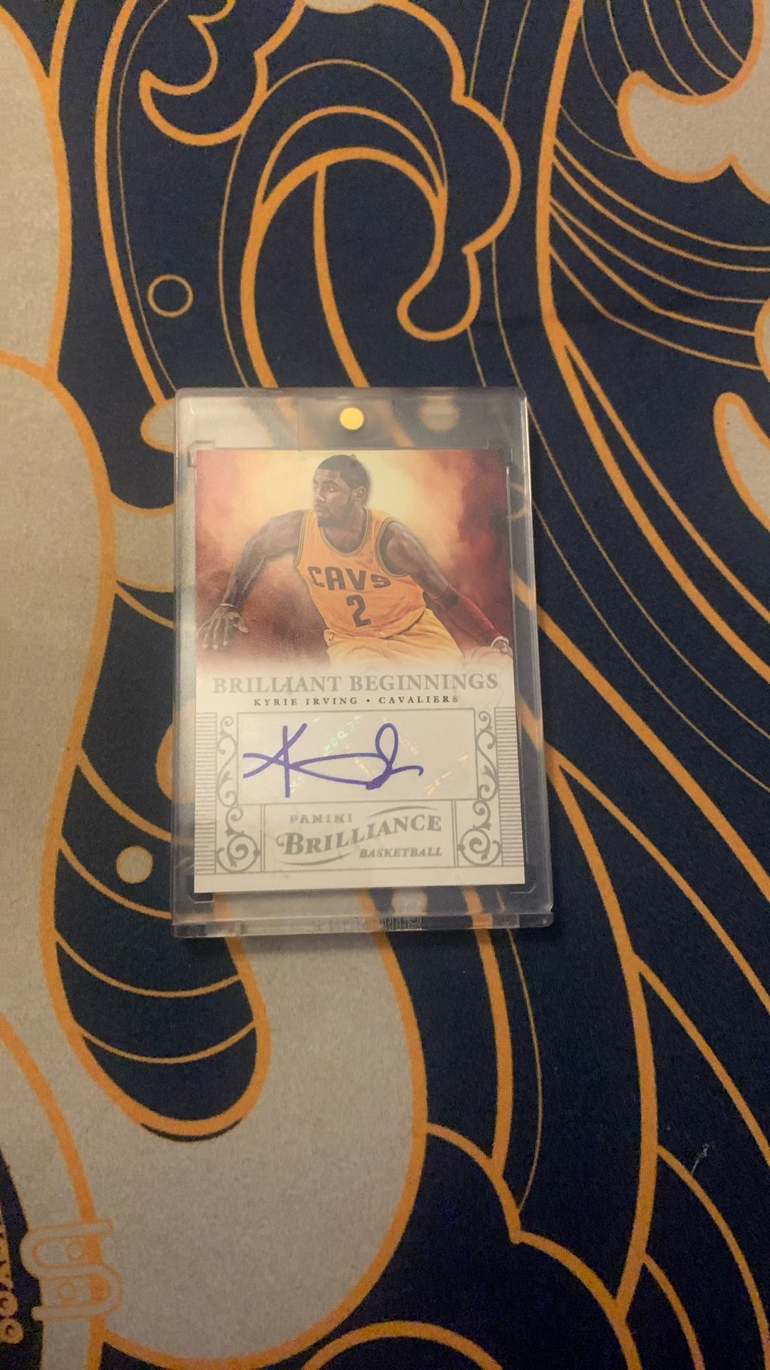Signed Kyrie Erving Rookie Brilliant Beginnings Card