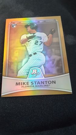 Mike Stanton very rare bowman platinum gold 396/539