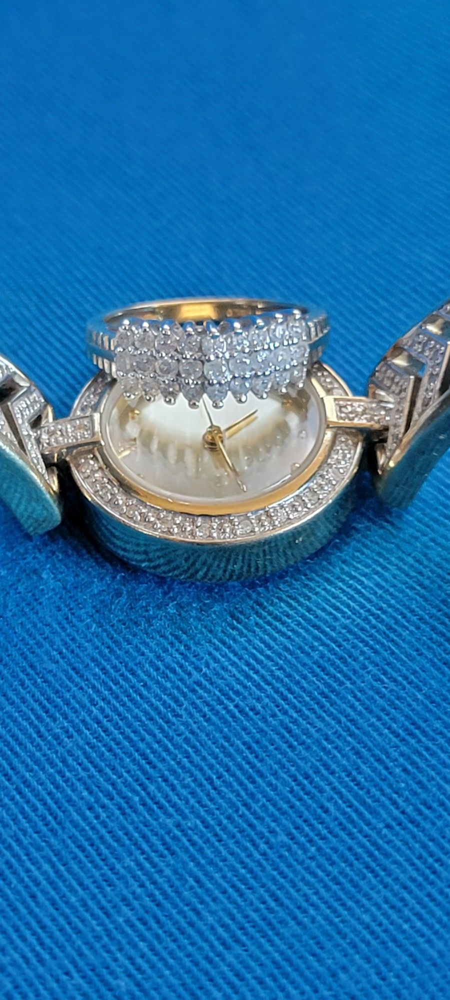 Matching Diamond Ring And Watch