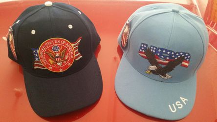 MERICA!!!! 2 brand new patriotic hats with tags on, get them for the 4th of July! Both for $12 or $6 each