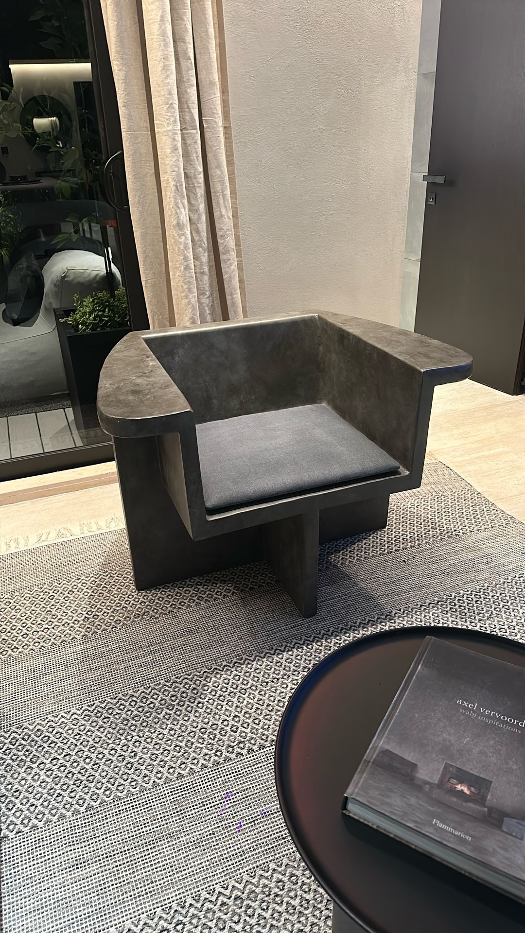 Danish Concrete Armchair