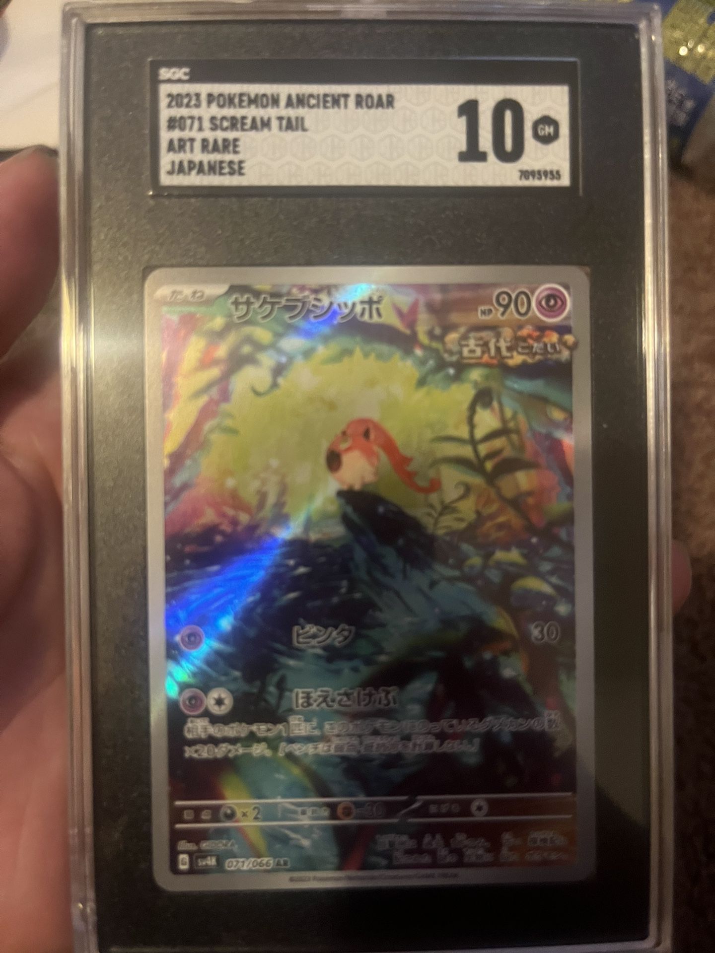 Scream Tail Art Rare Japanese Sgc 10 Pokémon Card Slab