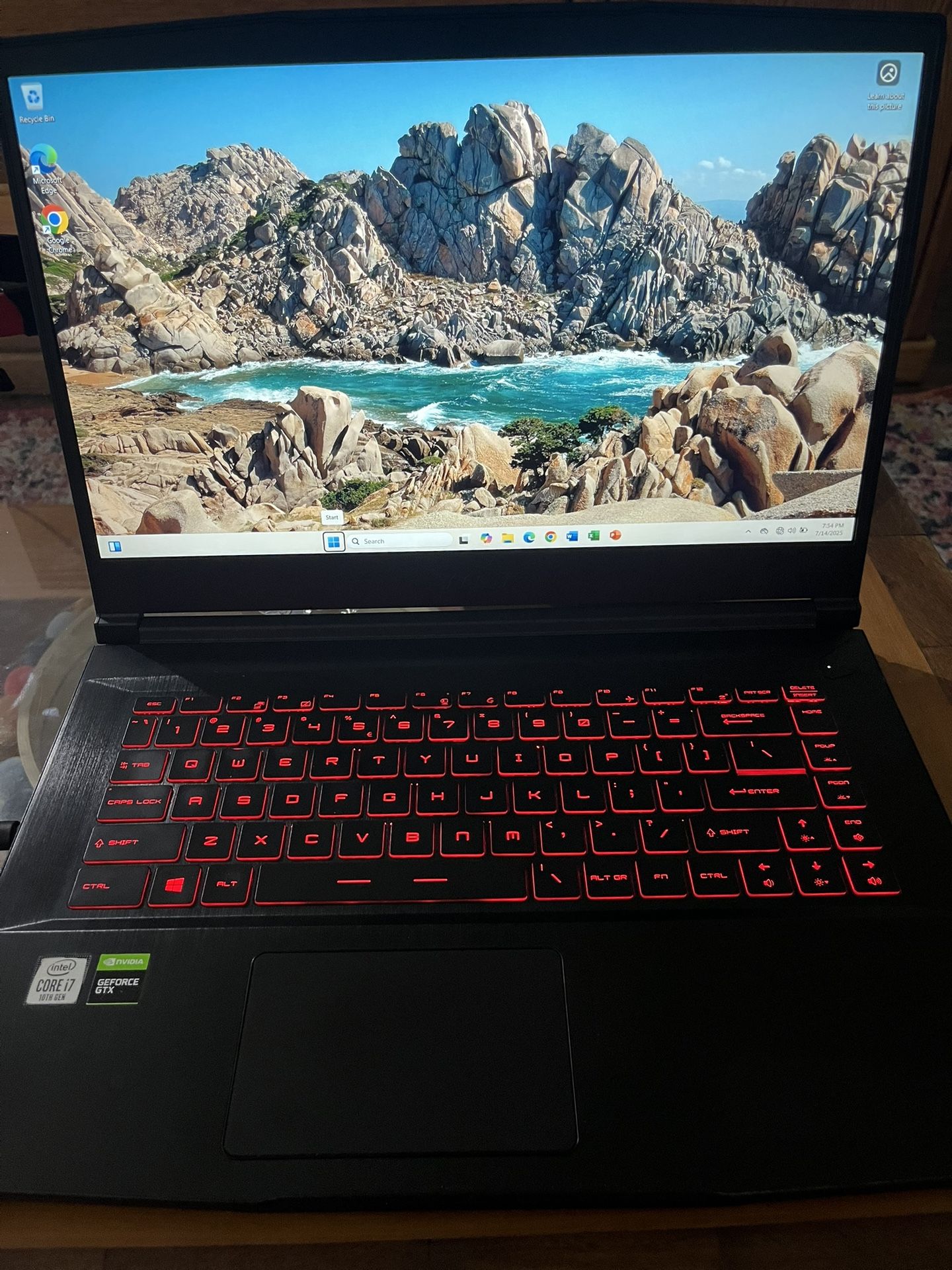 MSI GF63 10SCXR Gaming Laptop 8GB RAM 512 Storage (specs in last photo)