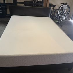 Queen Memory Foam Mattress and Bedframe