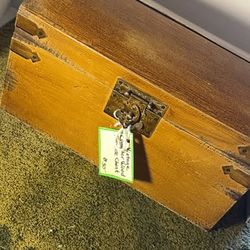 Vintage Camphor Wood Treasure Chest