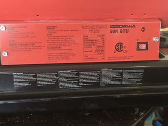 Dyna-glo deluxe portable heater.