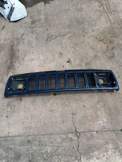 Jeep Cherokee Front Grill Overlay OEM 1997 through 2001 Blue