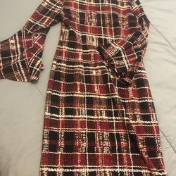 CUTE Shelby & Palmer Plaid Column Dress