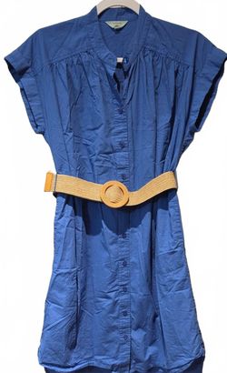 MerSea Essential Shirt Dress Blue Cotton Women’s Size XS full button