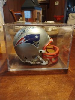 Terry Glenn Autographed Mini Helmet