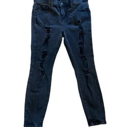 Torrid Black Distressed Skinny Jeans (14S) 