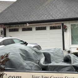 FREE ACCENT TABLES, Small TV &  Black (Leather-Look) Easy Chair