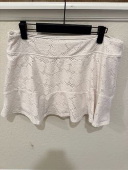 Lilly Pulitzer White Lace Mini Skirt
