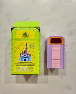 Disney Parks Mystery Figurine Trash Can Bin Purple FIGMENT Chaser Rare Disneyland World Blind Box Lorcana Gacha Toy Model Figure